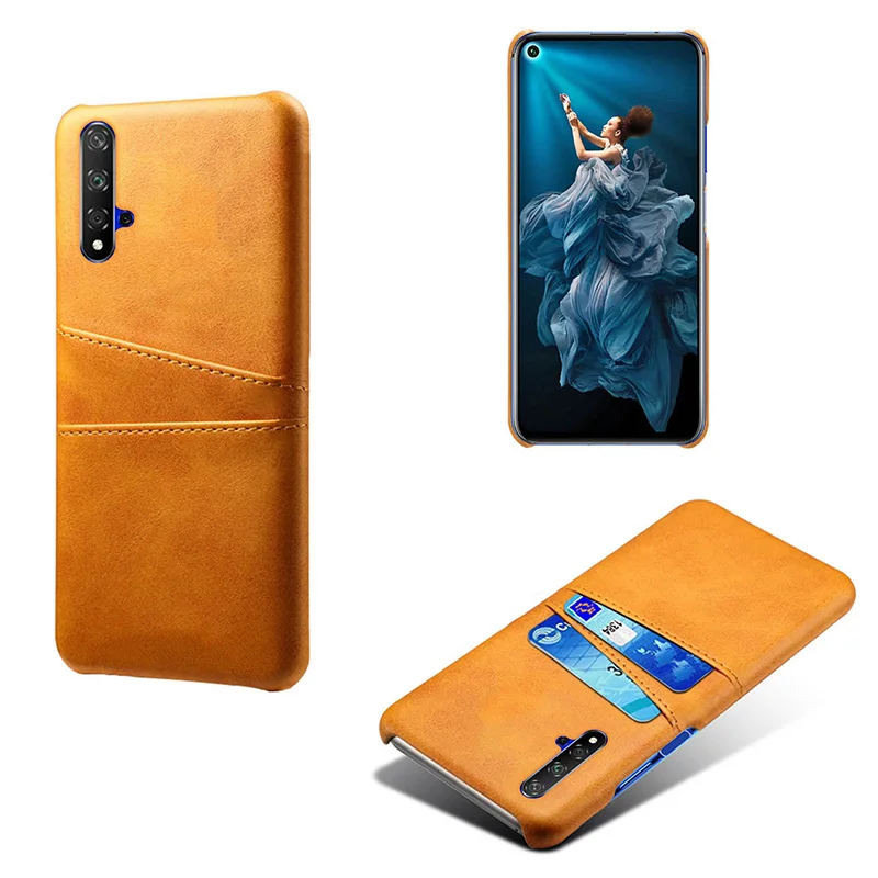 Khaki Держатель для карт чехол для huawei Y6 Y7 Y9 P20 P30 Pro Коврики 20 Lite 30 на Honor10i 20 9X pro 8X 8C 8A кожаный футляр с накладкой на заднюю панель - Цвет: Khaki