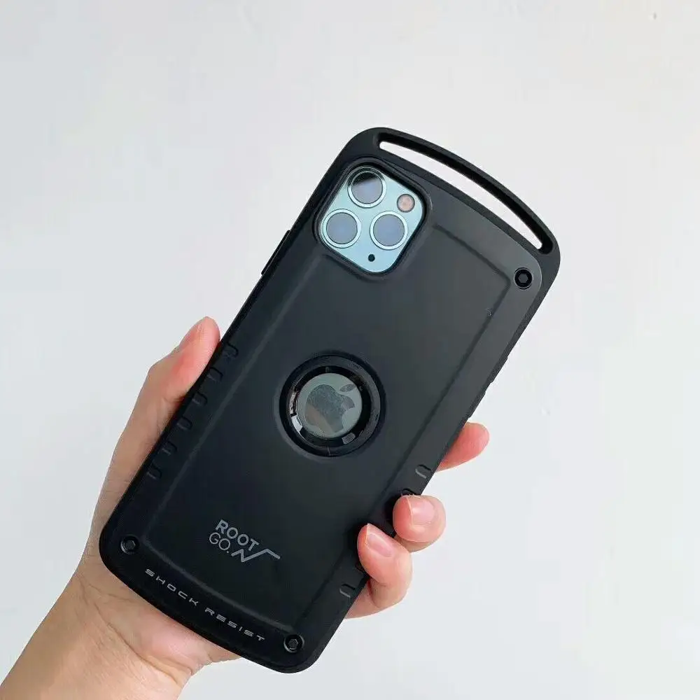 black Противоударный чехол-накладка Root Go для iPhone 11 Pro Max X XR XS Max, противоударный чехол-накладка s для iPhone 7, 8 Plus, гибридный Чехол - Цвет: black