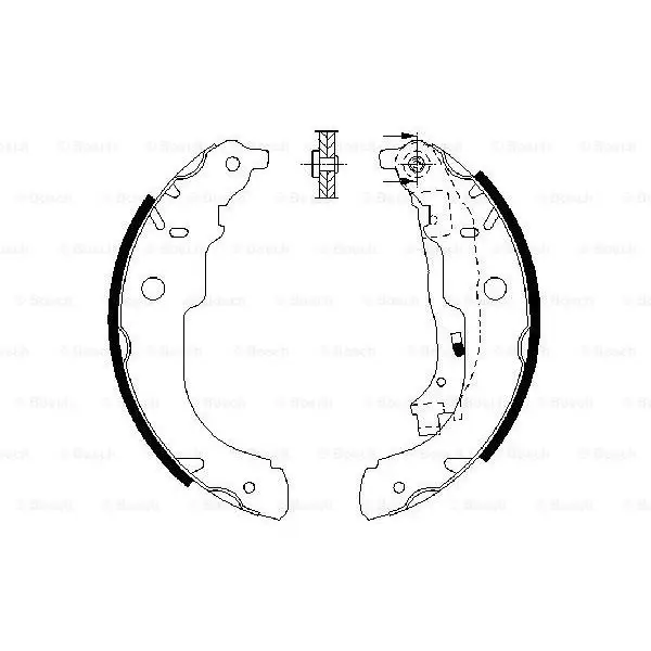 Колодки барабанные\ Peugeot 207 1.4i/HDi/1.6HDi 06, Citroen C3 0