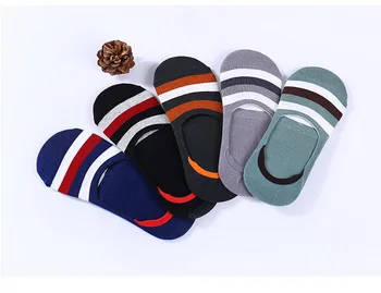 

DHL 100set 5pair/set Silicone Invisible Non-slip Female/Male Summer Colorful Cartoon Cotton Breathable Socks