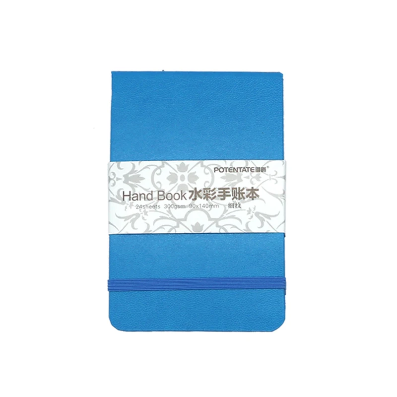Blue Face 90X140mm POTENTATE A6 300gsm 24 листа путешествия тетрадь для акварели ручная роспись блокнот s бумага канцелярские принадлежности - Цвет: Blue Face 90X140mm