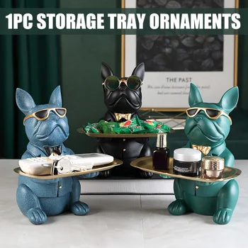 

Simple Exquisite Dog Shape Storage Tray For Key Jewelry Storage Table Home Ornaments Resin Craft YU-Home