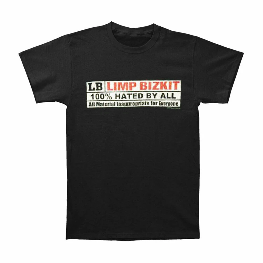Limp Bizkit Men'S Hated By All T-Shirt Large Black Outfit Tee Shirt | Мужская одежда