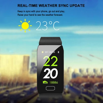 

Multicolor Changeable Strap Smart Bracelet With Fitness Tracker Monitor Smart Band Blood Pressure Heart Rate Smartband WEI01