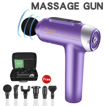 

Electric Muscle Massage Gun Back Body Fascial Massager Relax Exercise Fitness Relief the pain