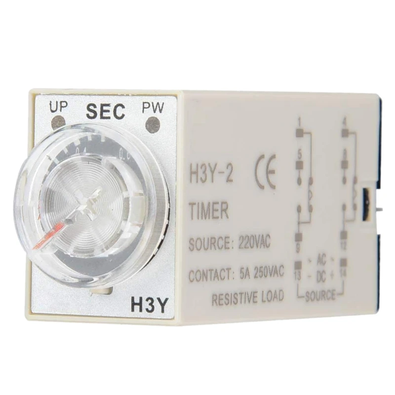 

H3Y-2 AC 220V Delay Timer Time Relay 0 - 12 Minute/Seconds