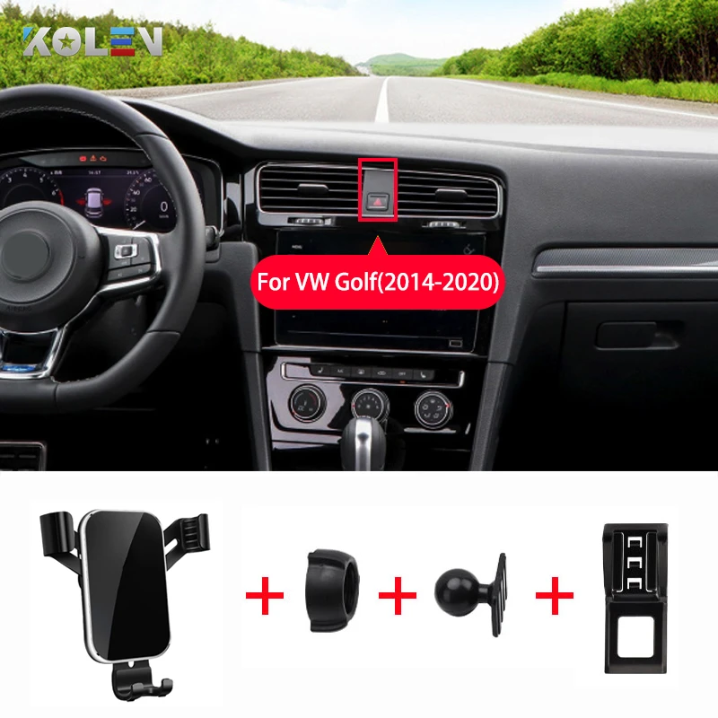 Auto Mobiele Telefoon Houder Mounts Clip Stand Gps Navigatie Beugel Voor Volkswagen Vw Golf 7 2014 2020 360 ° Auto Houder|Universele autobeugel| - AliExpress
