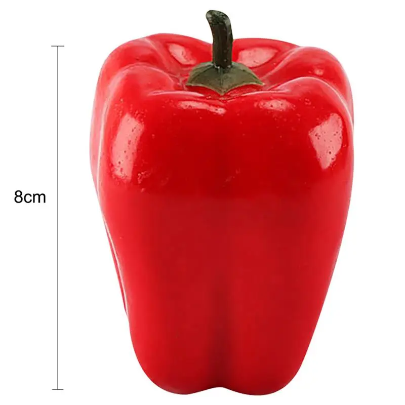2pcs Artificial Simulation Food Vegetables Fake Chili Pepper Fruit Photography Props for Decoration Room Home Decor food model,food photography props,vegetable ornaments