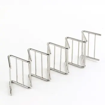 

Wave Shape Stainless Steel Holders Rack Food Hard Stand Display Holds Kitchen Restaurant Tools Corn Roll Holder
