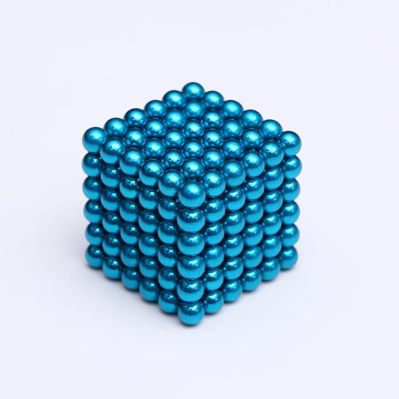 sky blue 5mm 5 мм метасфер 216 шт./компл. магнитных шариках, неокуб с металлом - Цвет: sky blue 5mm