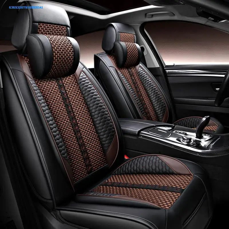 

Automobile Seat Cushion Fully Surrounded Seat Cover Summer Leather Summer Cartoon Viscose Seat Cover Goddess Seat Cover Four Sea