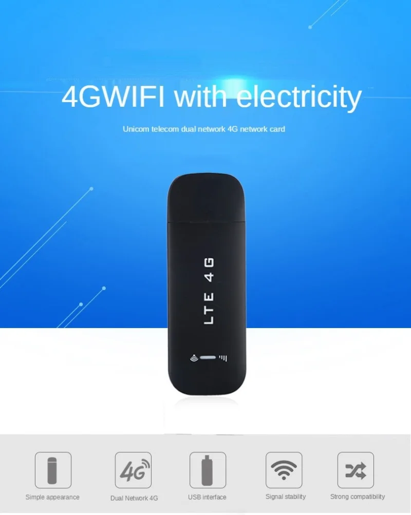 4G Wi-Fi роутер мобильное беспроводное шифрование доступ к Интернету USB-модем слот