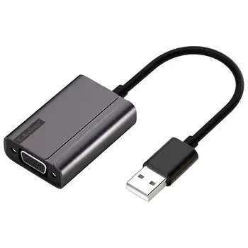 

USB3.0 To VGA External Video Card Multi Display Converter for Desktop Laptop PC Monitor Projector