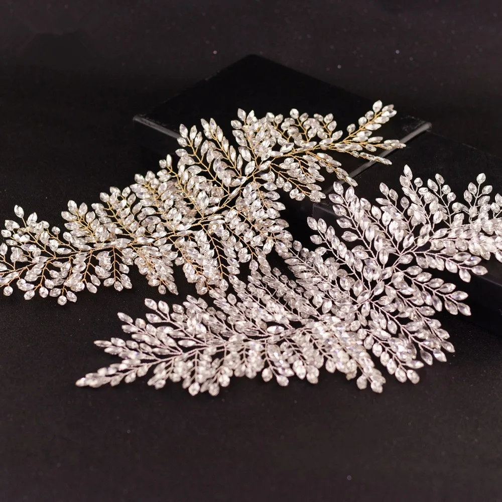 JaneVini Роскошный Розовый Золотой Кристалл Свадебные короны и диадемы повязка ручной работы головной убор «Принцесса» Свадебные украшения Аксессуары для волос
