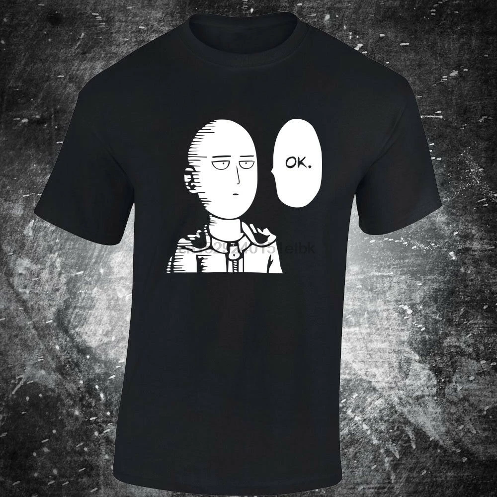 SKU30 OK ONE PUNCH MAN ОПМ сока Сайтама аниме футболка saitamas мультяшный Забавный|Футболки| |