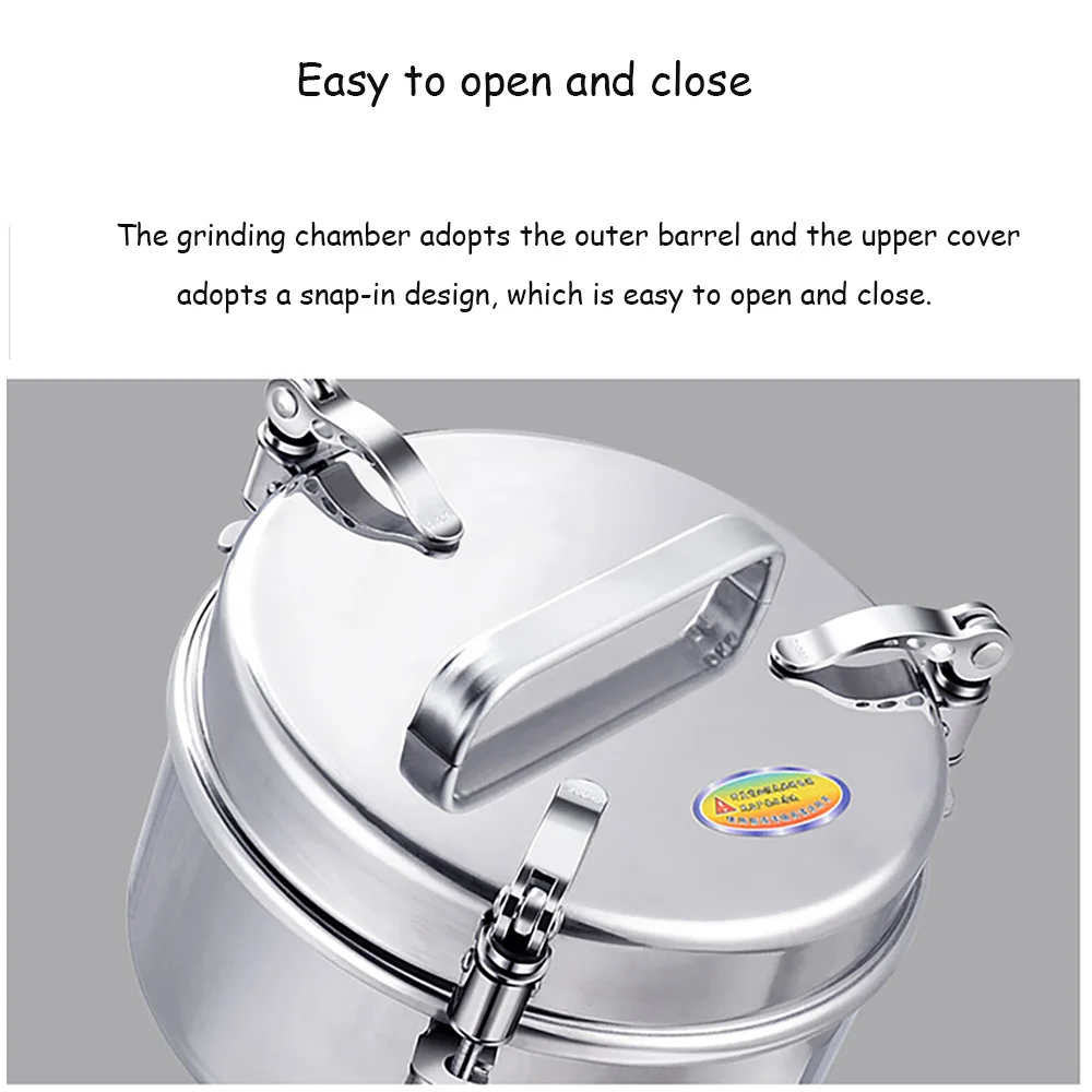 2000g Grains Spices Hebals Cereals Coffee Dry Food Grinder Mill Grinding Machine gristmill home flour powder crusher 4