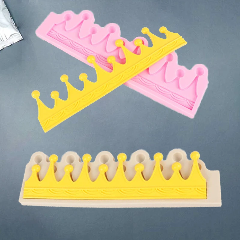 

Silicone Mold Cake Holder Everything For Cakes Confectionery Bag Molde De Silicone Baking Tools Crown Silicone Mold
