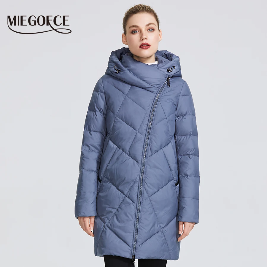 MIEGOFCE 2019 Зимняя женская коллекция теплая куртка сделан с настоящего биопуха