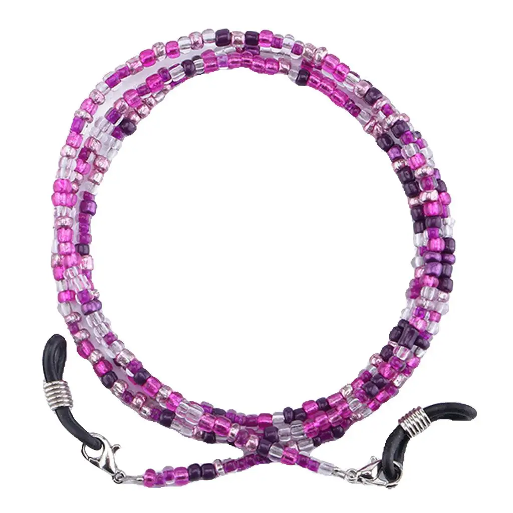 Glass Bead Eye Glasses Eeywear Chain Necklace Lanyard Rope 27' Glasses Cord