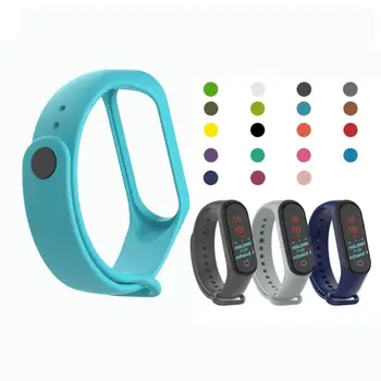 

19 Colors Strap For Xiaomi Mi Band 4 3 Replacement Silicone Strap Wristband Sport Smart Bracelet Replacement Strap