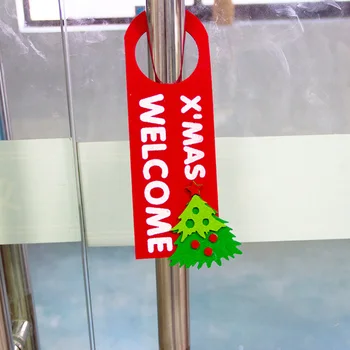 

Lovely Letter Christmas Decor Handle Felt Ornament Home Party DIY Accessory Decoration Small Christmas Tree