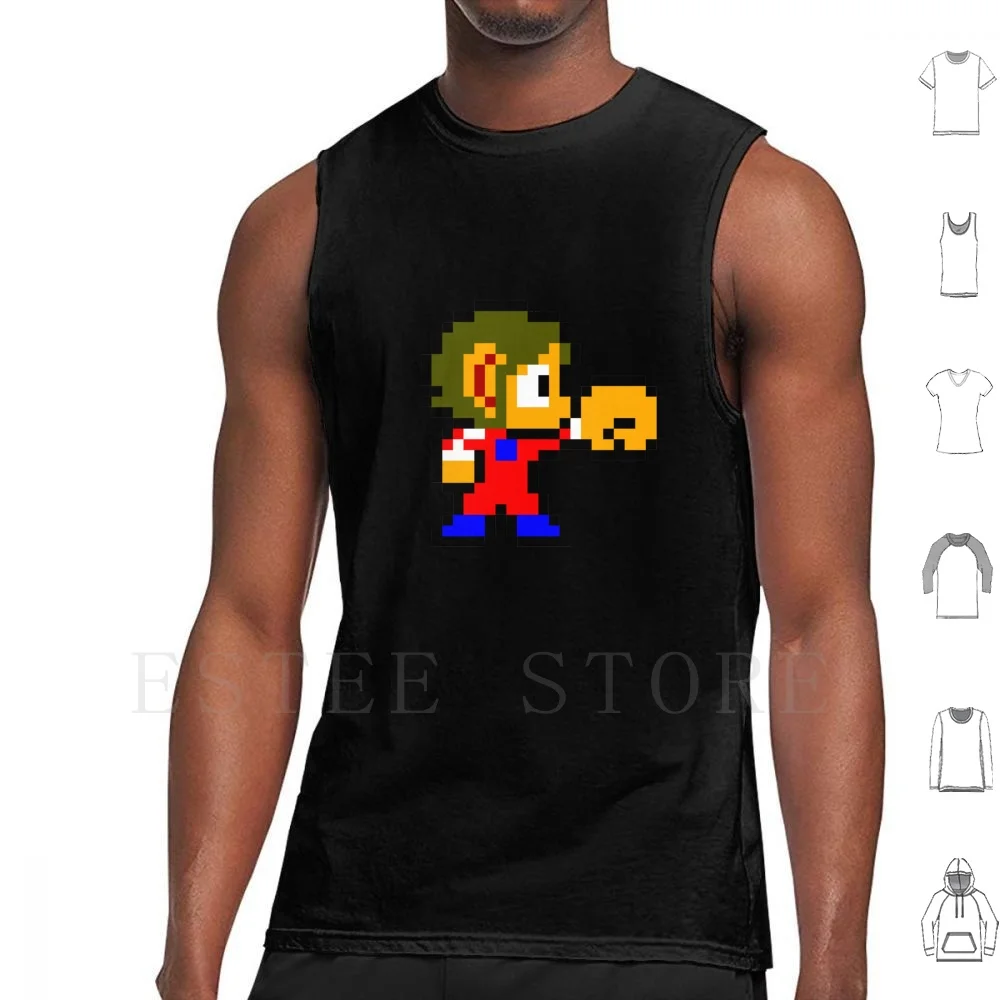 Alex Kidd Canotte Gilet Senza Maniche Alex Kid Alex Kid In Miracle World The Hedgehog Gameboy Game Watch Game And Watch Games