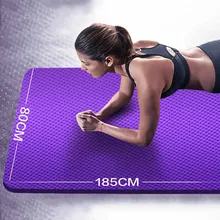 185*80* см 15 мм NBR коврик для начинающих йоги нескользящий тренировочный фитнес-коврик гимнастика пилатес танцевальный коврик тренировочный спортивный ковер