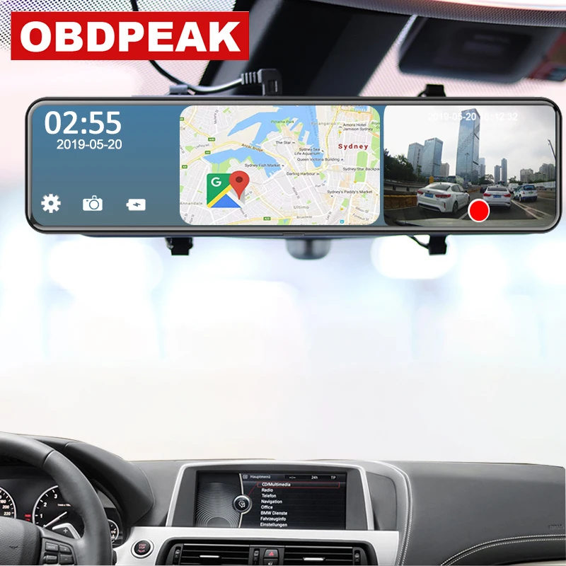 Android 4G 12 Inch Auto Rückspiegel Stream Media Dash Cam Dual 1080P Kamera Auto Dvr ADAS Super nacht GPS Navigation Kanzler Android 4G 12 Inch Auto Rückspiegel Stream Media Dash Cam Dual 1080P Kamera Auto Dvr ADAS Super nacht GPS Navigation Kanzler