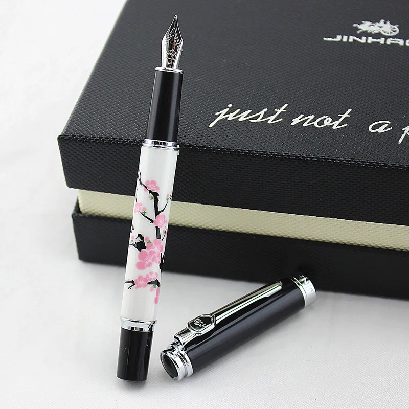 Jinhao 8802 китайский перьевая ручка чернильная с изображением цветов птиц|fountain pen|ink