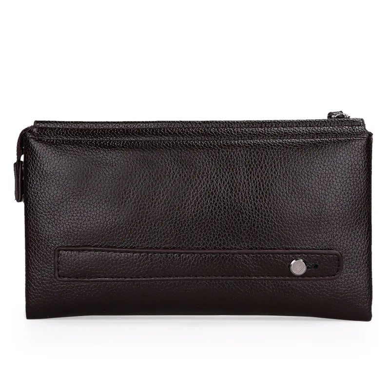 

Genuine Leather MEN'S Handbag Full-grain Leather Clutch Bag Business Casual Large-Volume Wallet Soft Leather Clutch Bag Fashion