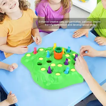 

Children Board Game Bunny Hop Funny Rabbit Family Fun Board Game for Children Novelty Children's outdoor sports toy tools
