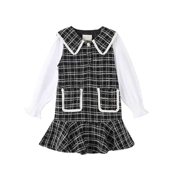 

kids girls long sleeve princess dress 2020 spring autumn big girl dresses fall clothes teenage clothing size for 10/11/12 years