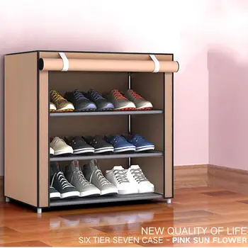 

SOLEDI Multi-Layer Practical Shoe Shelf Housekeeping Home Organization Slipper Creative Shoe Cabinet Closet Storage