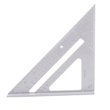 

1 PCS Aluminium alloy triangular ruler,7 inch high grade carpenter's Three edged ruler,Angle gauge