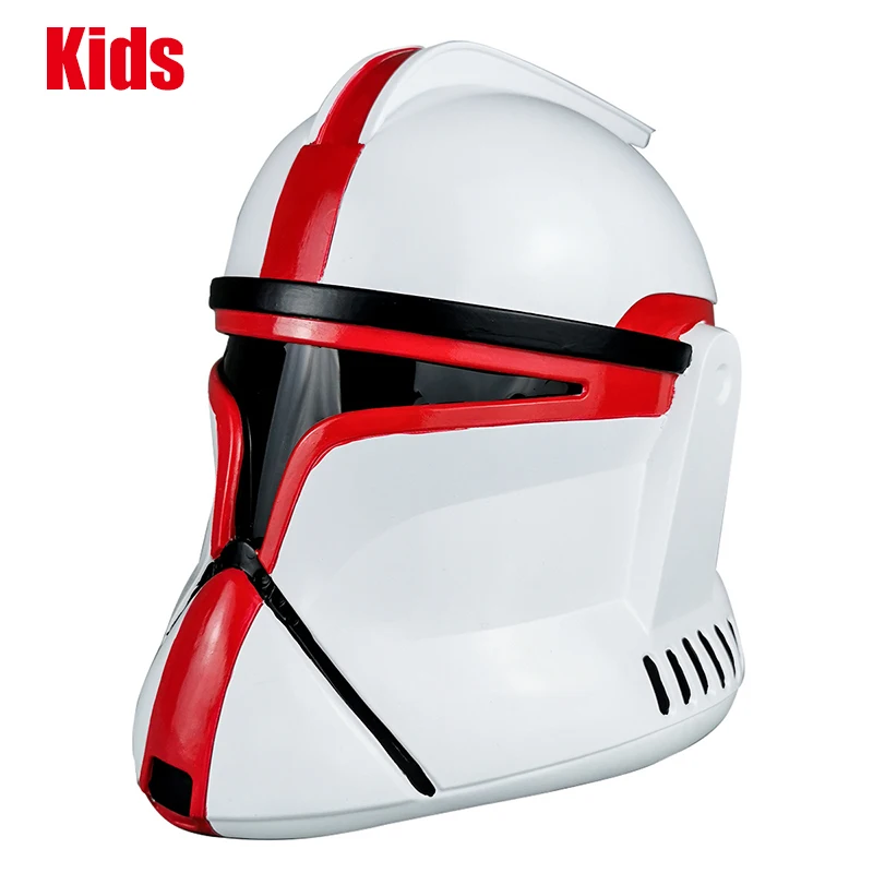 Kids Clone PVC 2 Мандалорец,Лидер продаж, шлем мандалориана из мультфильма «Звездные войны», самурайский шлем, твердый ПВХ, маска ситха, кавалер, Кайло Рен, Дарт Вейдер, клон, кавалер, маски для косплея, реквизит,шлем мандалорца - Цвет: Kids Clone PVC 2