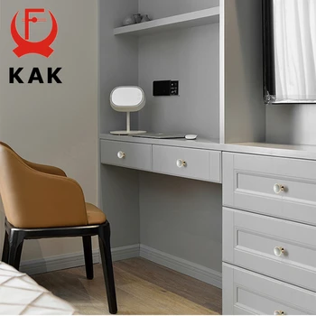 KAK White Creamic Gold Cabinet Knobs and Handles Drawer Pulls Kitchen Cupboard Door Handle Gold Furniture Handle Door Hardware