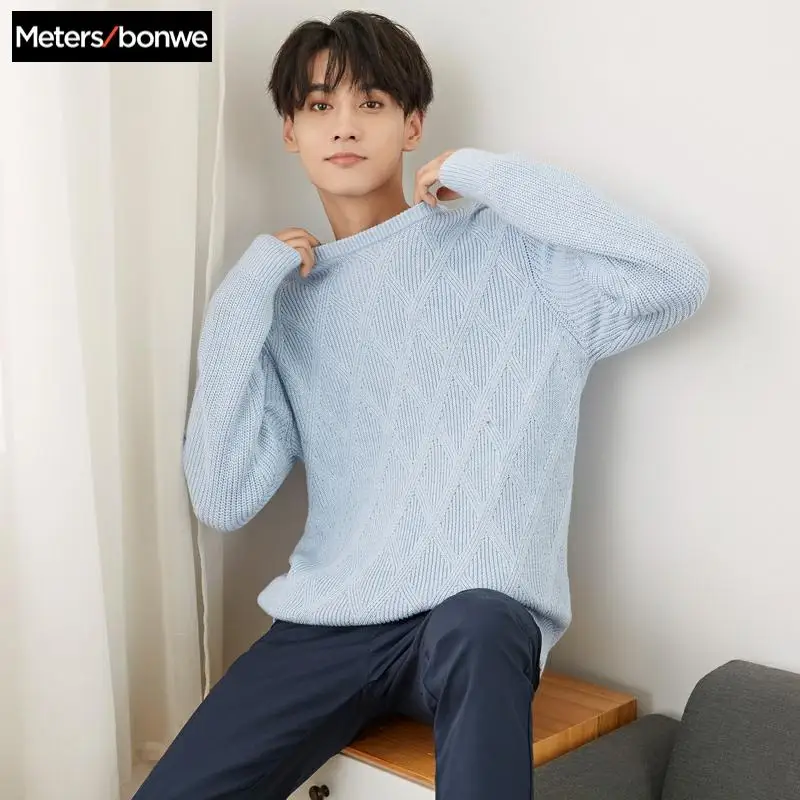 ^Cheap Metersbonwe New Brand O-Neck Sweater Men 2019 Winter Fashion Long Sleeve Knitted Men Cotton Sweater High Quality Clothes ^Cheap Metersbonwe New Brand O-Neck Sweater Men 2019 Winter Fashion Long Sleeve Knitted Men Cotton Sweater High Quality Clothes