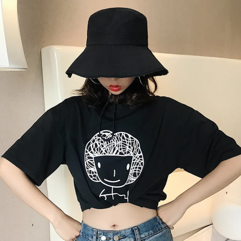 

Spring And Summer New Style Large Brimmed Seam Hat Women's Korean-style Online Celebrity Bucket Hat College Style Fashion Outdoo