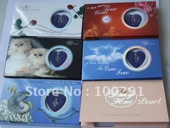 

100PCS Hope Pearl Gift Box , Christmas's Day Gift Love Wish Pearl Necklace Set Gift Oyster Drop Pendant
