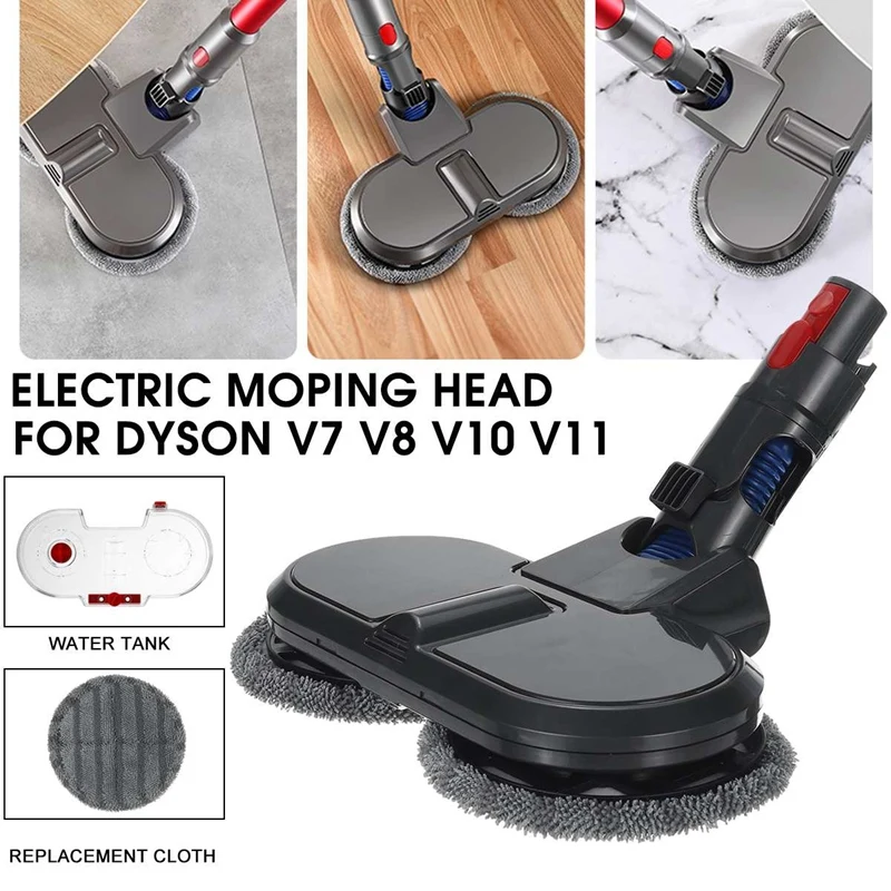 For Dyson Vacuum Cleaner V7 V8 V10 V11 Mop Head Brush Replacement Parts 4Cleaning Cloth Electric Mopping Vacuum Brush Water Tank