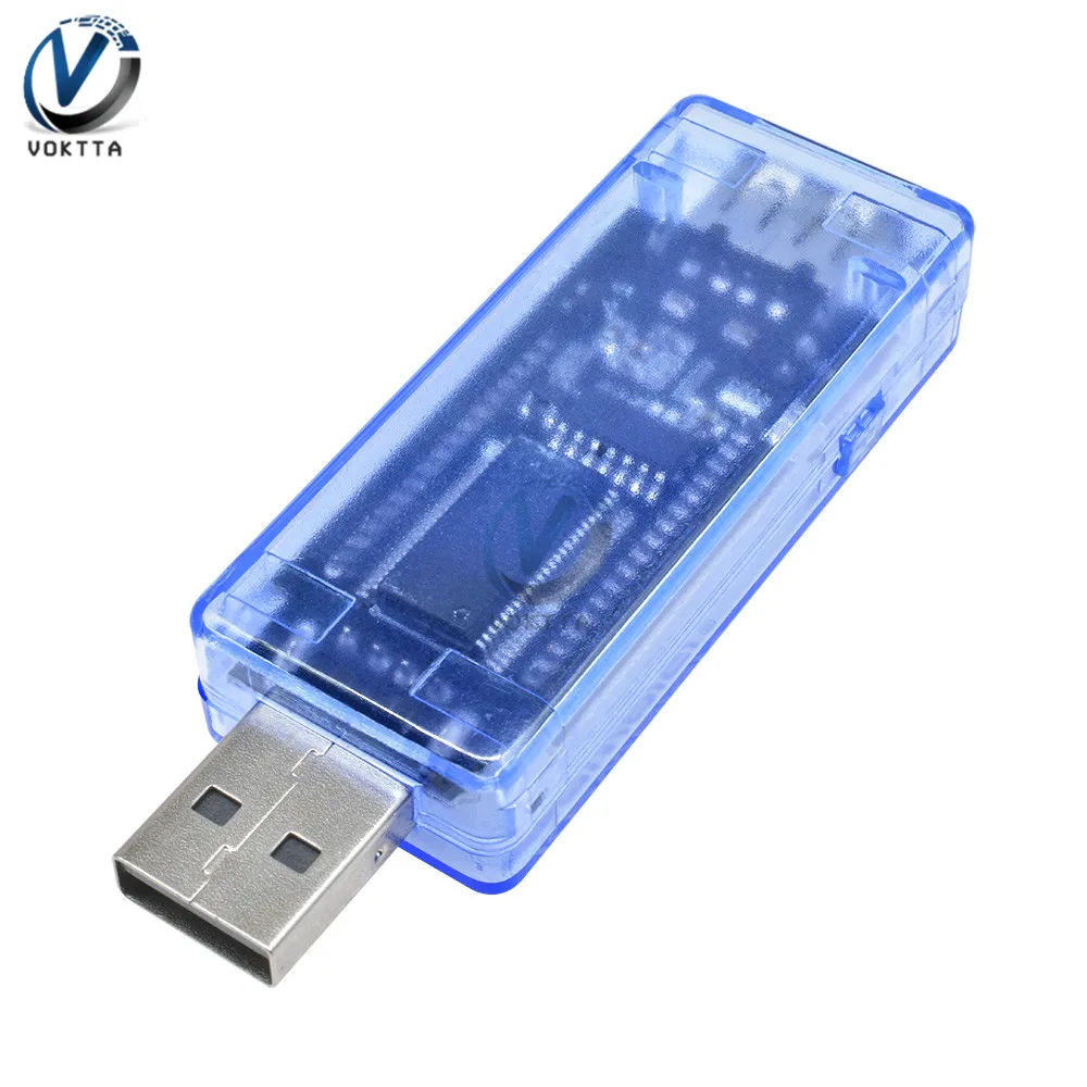 4 Bit LED USB Voltmeter Ammeter current Power Capacity Tester Blue colour 