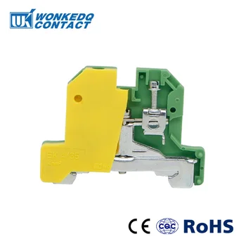 

10Pcs EK-4/35 Weidmuller Connector Ground Screw Connection Din Rail Terminal Blocks EK4/35