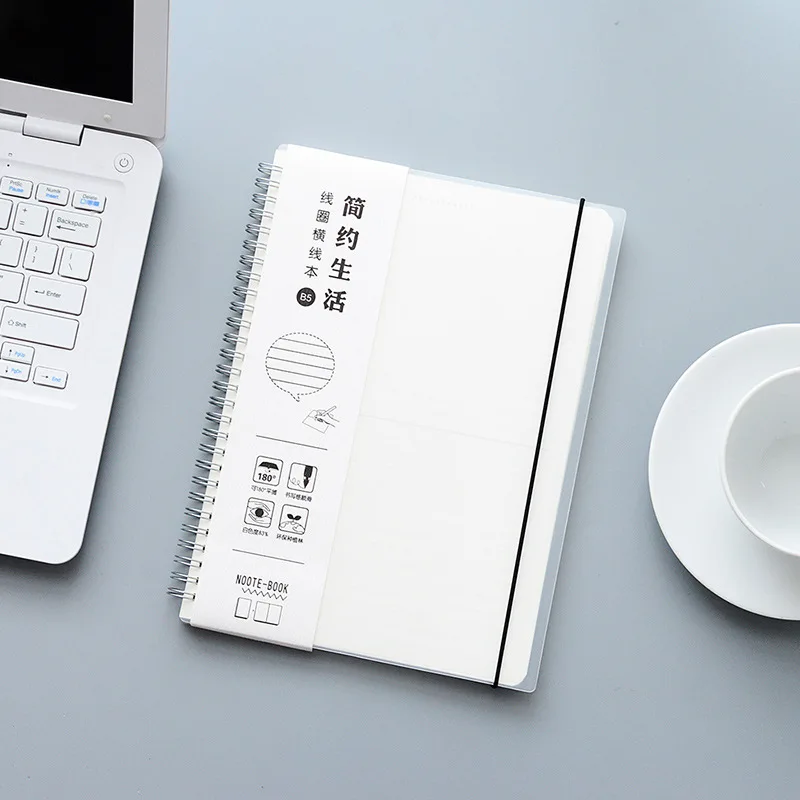 

You fan Simple Life Bandage Cloth Coil Notebook A5/B5 Horizontal Grid Notebook Coil Notebook Customizable Wholesale