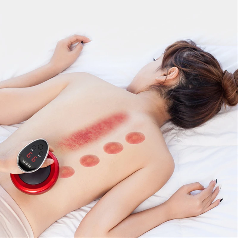 Gua Sha Machine Massage Tool Set TuiNa Cupping Instrument Electric GuaSha Massage Oil Household Beauty Instrument Meridian Brush