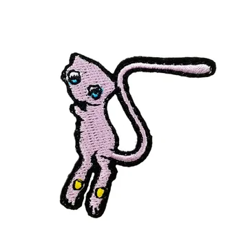 

Team MEW water Pokemon Go logo Iron On Patch HOT Pocket Comics Embroidered Emblem applique Costume Cosplay Team