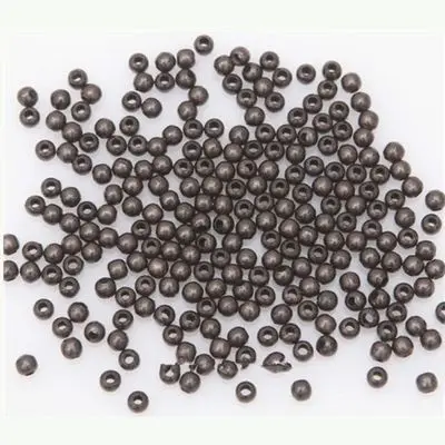 1000 шт маленькие круглые металлические серебряные бусины 3 мм для изготовления ювелирных изделий для женщин Diy браслет ожерелье ювелирные изделия - Цвет: Gun Black