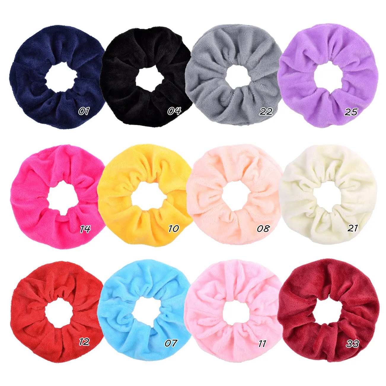 12Colors Korea Velvet Hair Scrunchie Elastic Stirnband Samt Hair Bands Solid Headwear Ponytail Holder Hair Accessories 053 designer head scarf