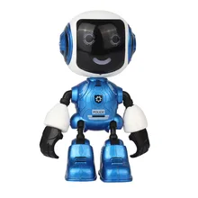 Робот-игрушка, умные говорящие игрушки, электронные игрушки, фигурка, Электрический светодиодный, звук, сплав, робот, новинка, подставка для телефона для детей, PH