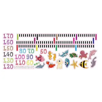 

Lovely Cartoon Pattern Baby Child Growth Height Measurement Chart Wall Sticker Art Decals for Household Decorations