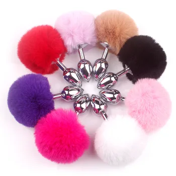 Mini Vibrator Fox Tail Anal Plug Bunny tail Sex Stopper Adult Toy Stimulator Sex Product Flirt Toys Anal Butt Plug For Couples 2